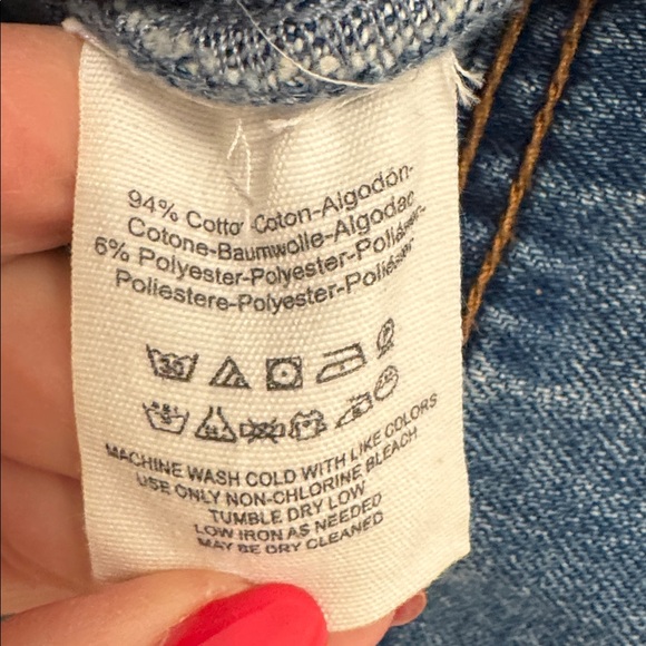 FREE PEOPLE “Rumors” Denim Jacket Button Front Size XS EUC - Picture 7 of 8